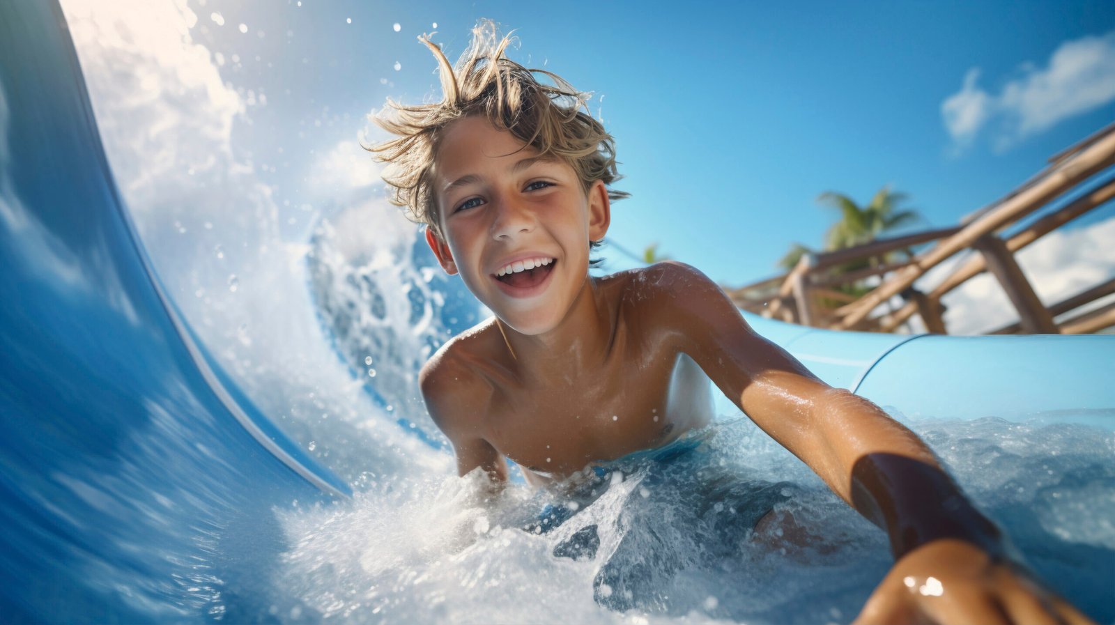 Super Bowl Water Slide